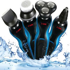 Electric razor for men Beard Trimmers 4 inch Razors 1 4D Men Waterproof Rotary Shaver Rechargeable Cordless Mens Razers 5Core SHV-4