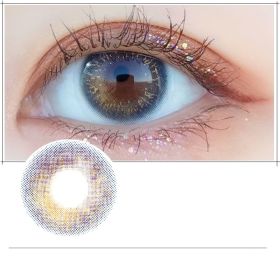 Beauty Pupil Male Students Natural Blue Male Gray Myopia Brown (Option: Gold blue-125Degrees)