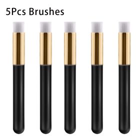 False Eyelash Mousse Brush Household Cleaning Wash Makeup (Option: Black gold tube 5pieces)