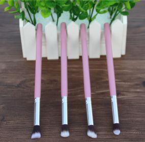 4Eye Shadow Brush Makeup Long Stick Medium (Option: Pink Silver)