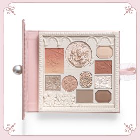 Eye Shadow Powder Blusher Highlight All In One Plate (Option: Japanese mixed sweet apricot)