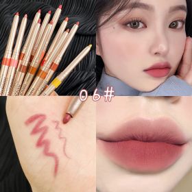 Automatic Rotation Lipliner Waterproof And Durable (Option: Color6-1 Style)