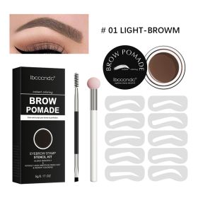 Waterproof And Sweat Proof Eyebrow Powder Lazy Man (Option: Color1)