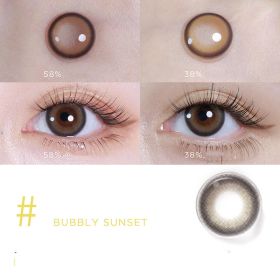 Mini Series Daily Color Contact Lenses (Option: Champagne Sunset-400Degree)