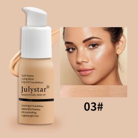 Waterproof Lasting Non Take Off Makeup Concealer Liquid Foundation Beauty Makeup (Option: Liquid foundation3)