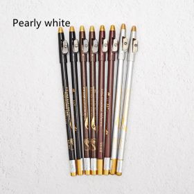 Multi Color Anti Sweat And Anti Smudge Eyeliner Eyebrow Pencil (Option: 38Pearly white)