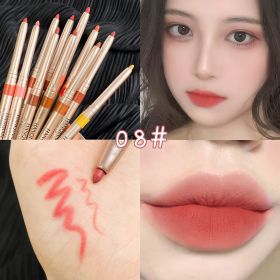 Automatic Rotation Lipliner Waterproof And Durable (Option: Color8-1 Style)