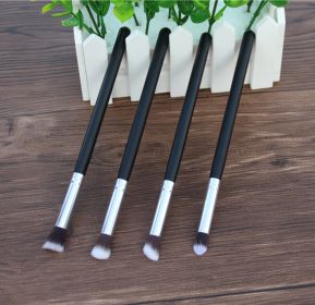 4Eye Shadow Brush Makeup Long Stick Medium (Option: Black silver)