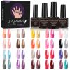 Limegirl Gel Nail Polish Set 60/40/24Colors Semi Permanent UV Led Gel Varnish Soak Off Nail Lacquers Base Top Coat