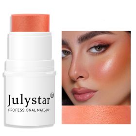 Blush Stick For Cheeks Eyes & Lips Sheer Glow Blendable and Buildable Color 2-in-1 Blush and Cheek Makeup Stick (Color: 2)