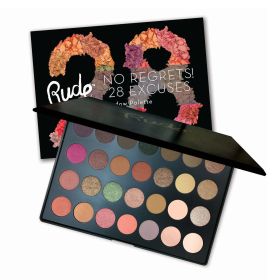 RUDE No Regrets! 28 Excuses Eyeshadow Palette (DC) (Color: Virgo)