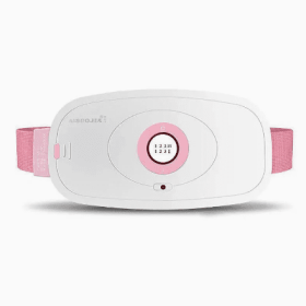 Girls Menstrual Period  Waist Warm Belt (Option: White-Plug in-USB)