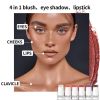 Blush Stick For Cheeks Eyes & Lips Sheer Glow Blendable and Buildable Color 2-in-1 Blush and Cheek Makeup Stick