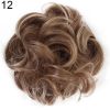 Women Hair Bun Extension Wavy Curly Messy Donut Chignons Wig Hairpiece