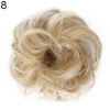 Women Hair Bun Extension Wavy Curly Messy Donut Chignons Wig Hairpiece