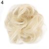 Women Hair Bun Extension Wavy Curly Messy Donut Chignons Wig Hairpiece